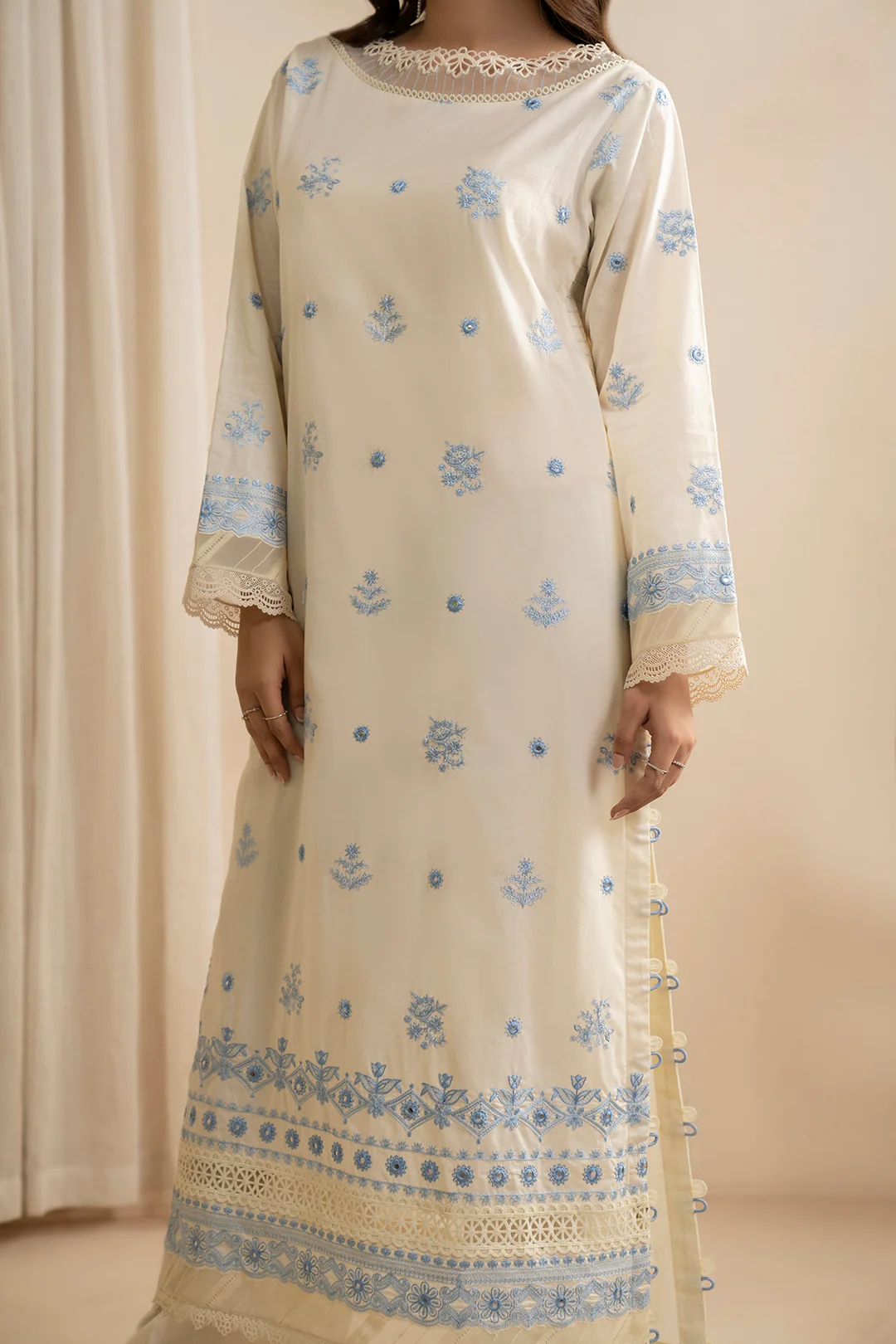 Embroidered Shirt Shalwar Dupatta - 0601 - Image 8