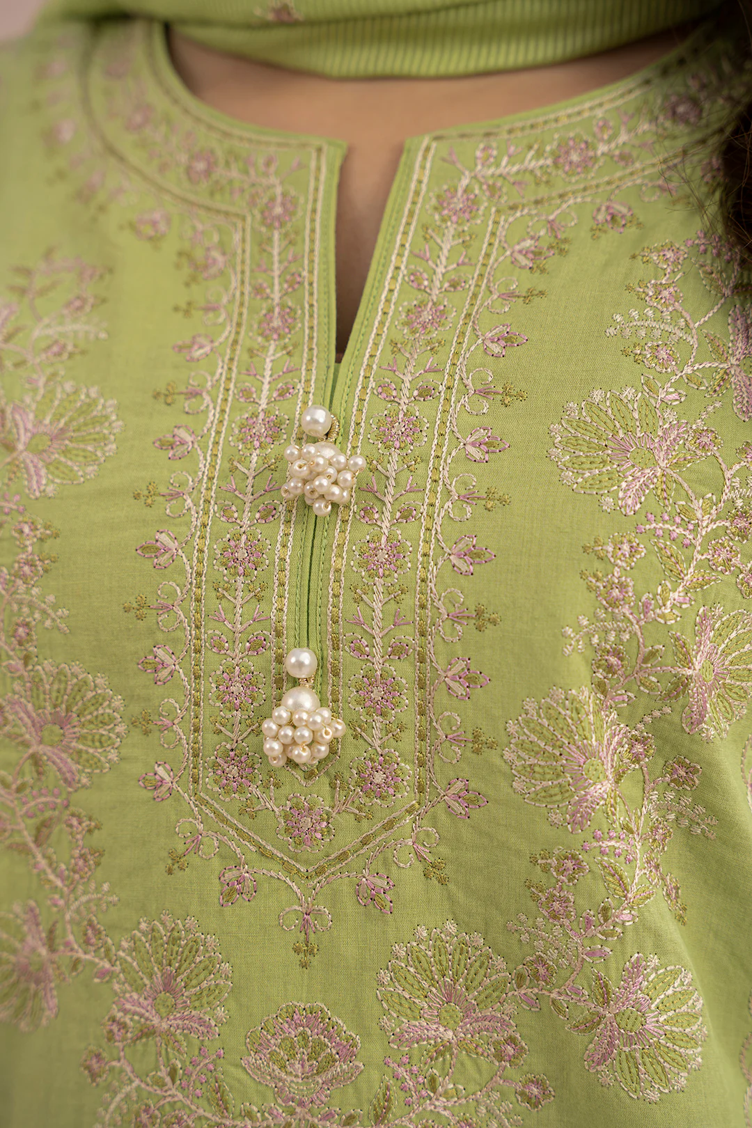 Embroidered Shirt Shalwar Dupatta - 0602 - Image 4