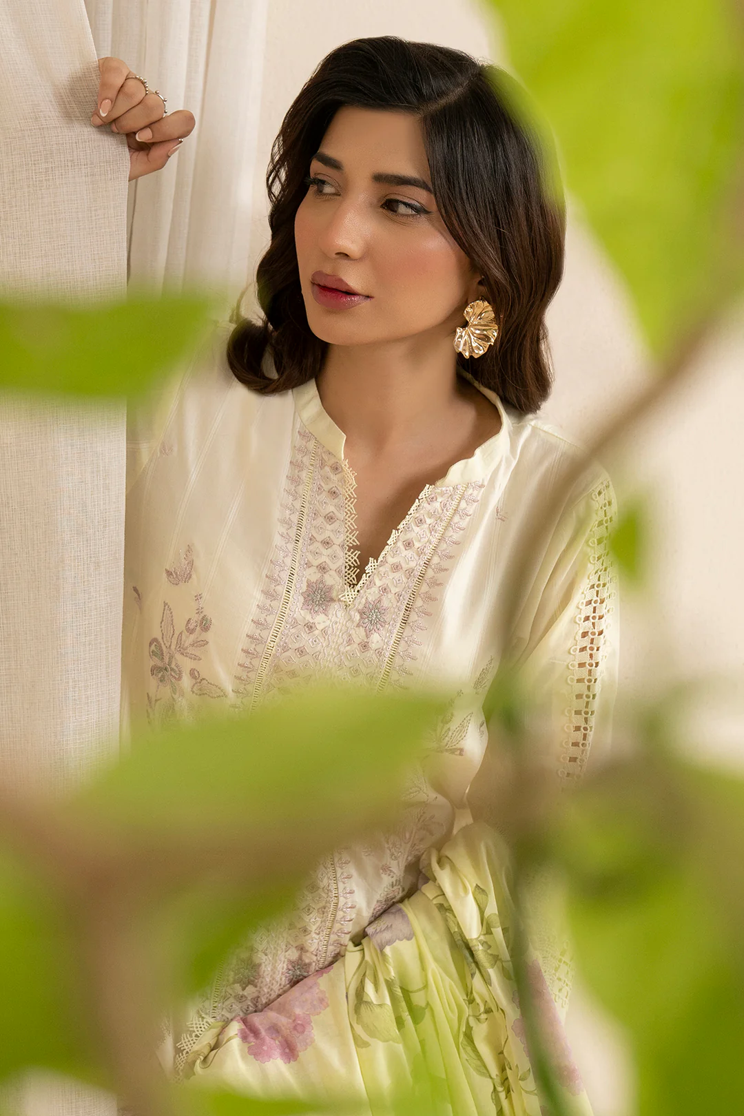 Embroidered Shirt Shalwar Dupatta - 0607 - Image 10