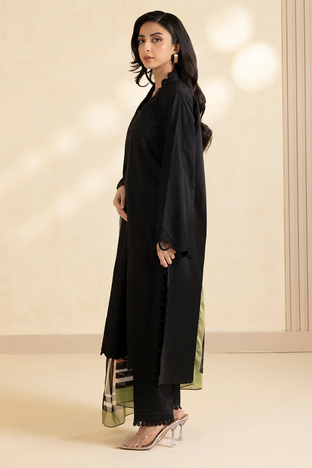 Embroidered Shirt Shalwar Dupatta - 0610 - Image 4