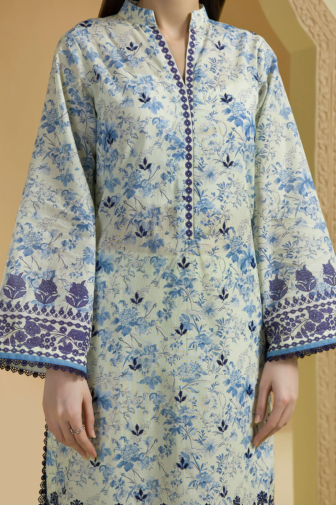 Embroidered Shirt Shalwar Dupatta - 0677 - Image 4
