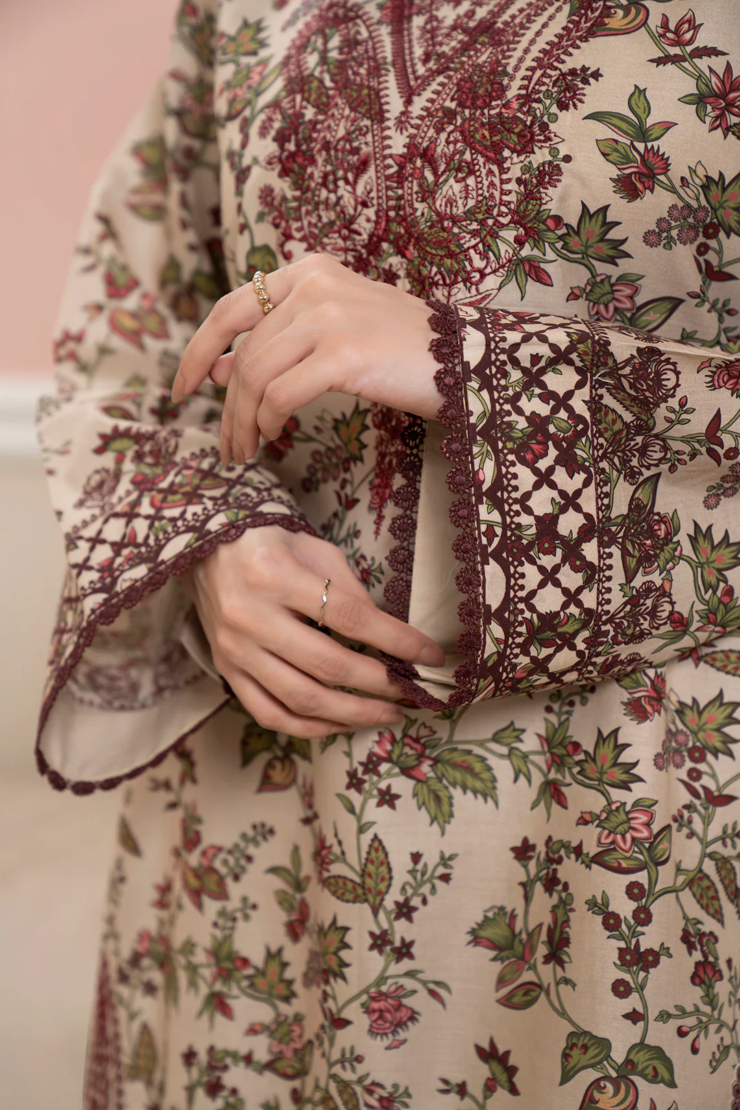Embroidered Shirt Shalwar Dupatta - 0678 - Image 6