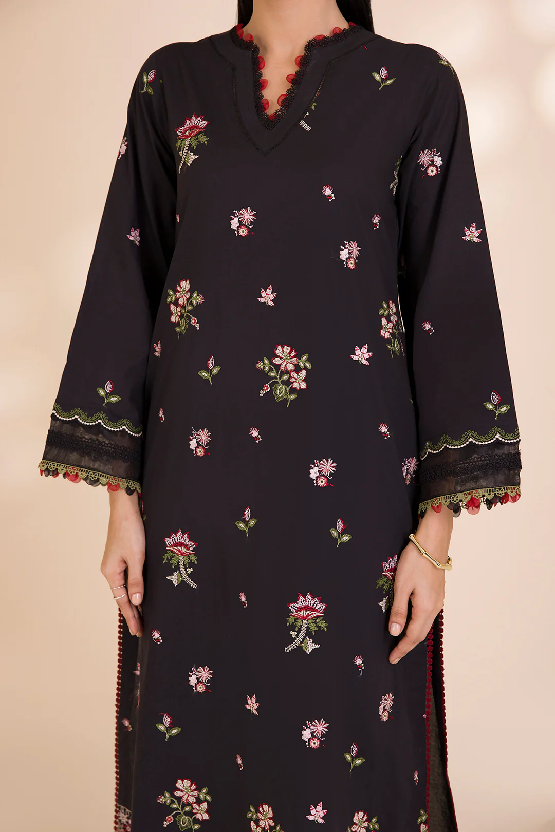 Embroidered Shirt Shalwar Dupatta - 0681 - Image 8