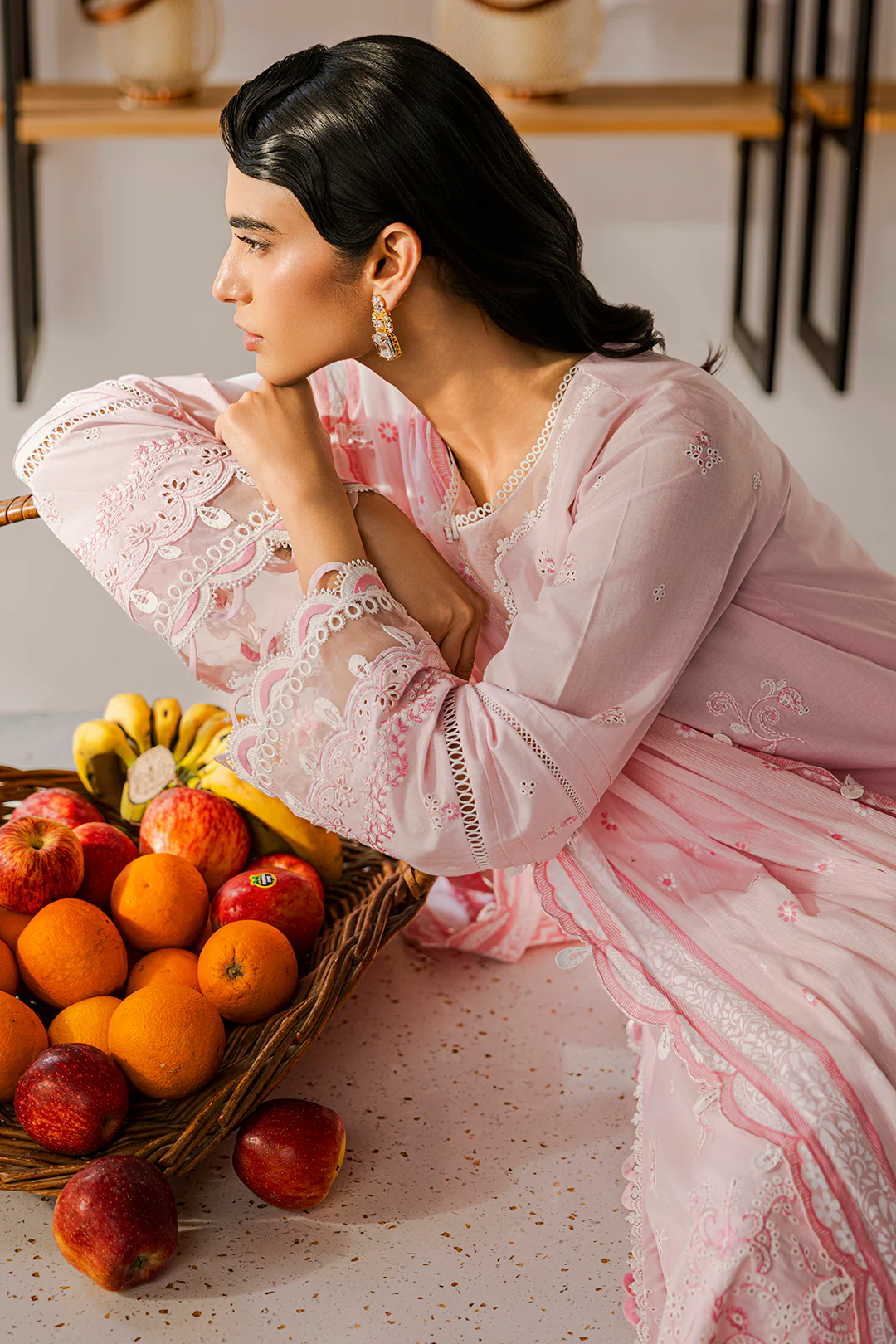 Embroidered Shirt Shalwar Dupatta - 0807 - Image 16