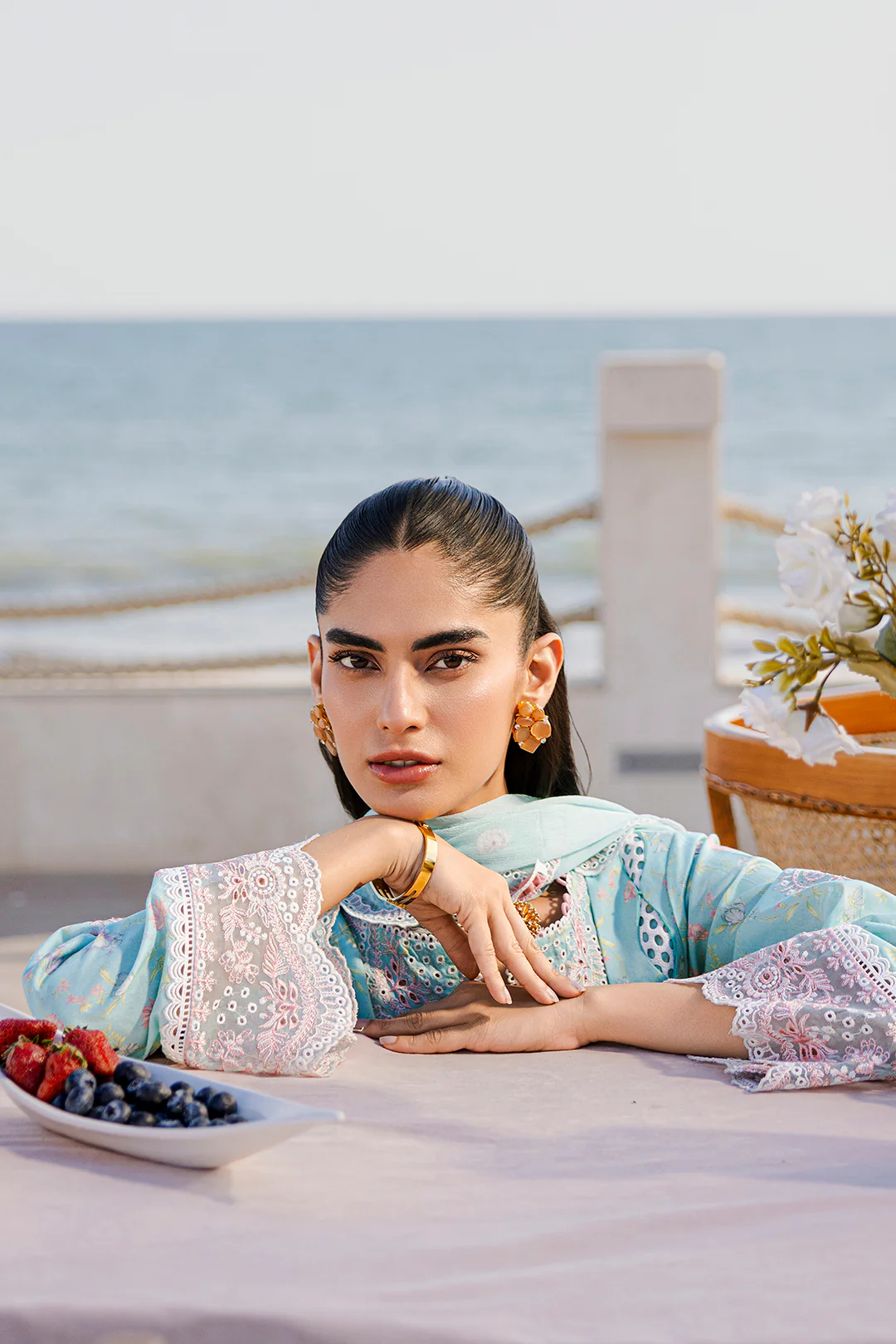 Embroidered Shirt Shalwar Dupatta - 0813 - Image 6