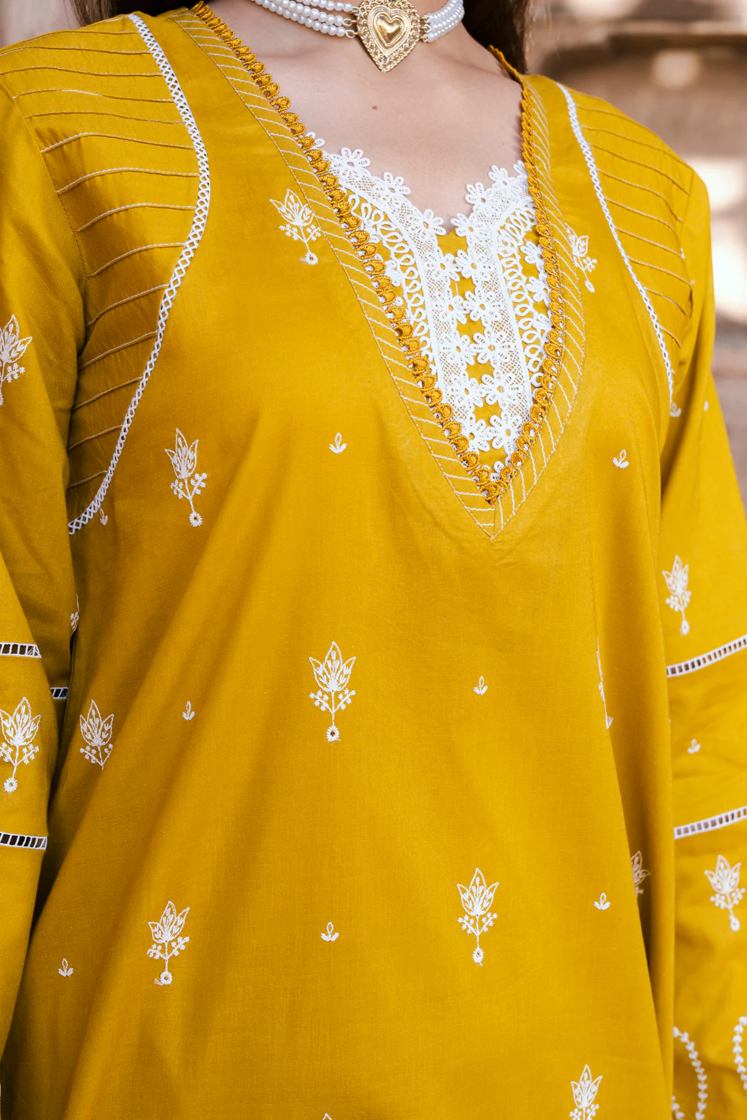 Embroidered Shirt Shalwar Dupatta - 0829 - Image 8