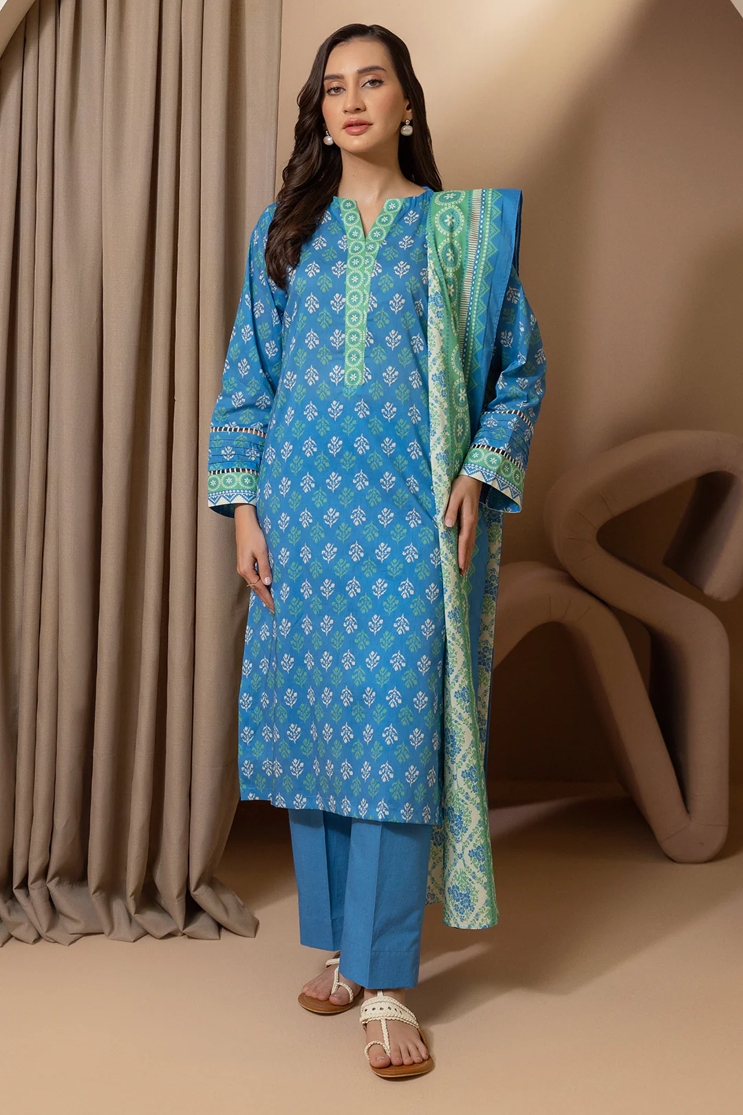 Shirt Shalwar Dupatta - 0184 - Image 5
