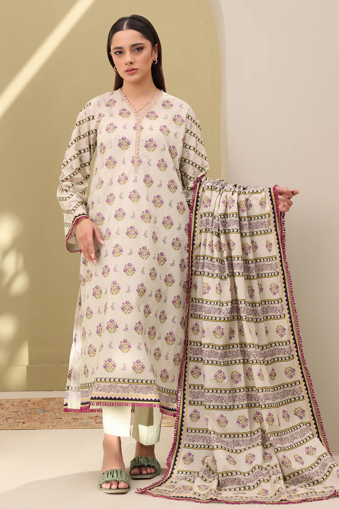 Shirt Shalwar Dupatta - 0327 - Image 4