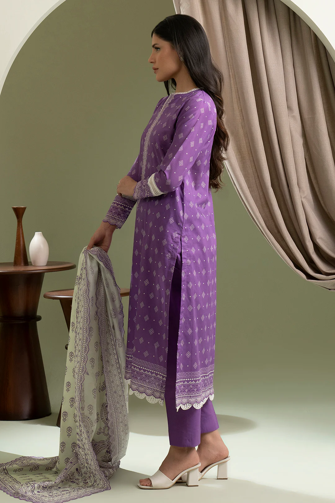 Shirt Shalwar Dupatta - 0589 - Image 7