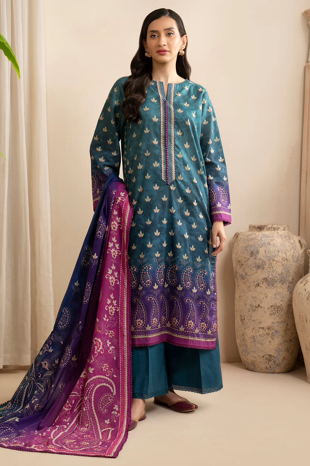 Shirt Shalwar Dupatta - 0655 - Image 2