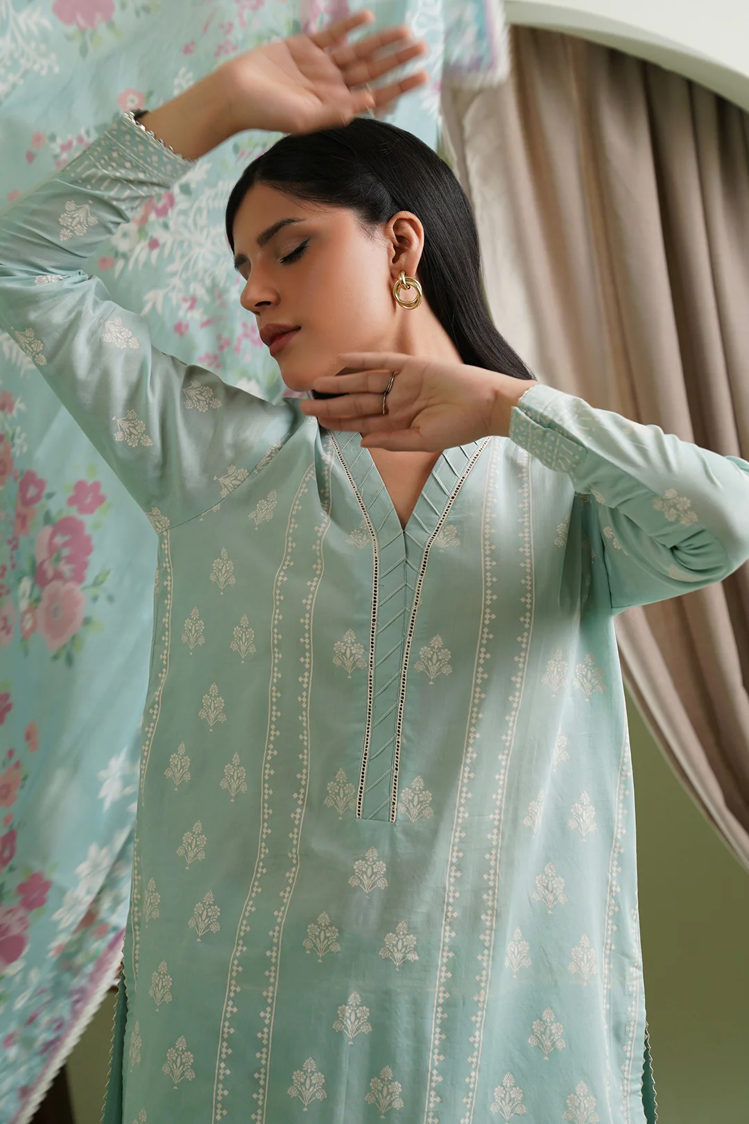 Shirt Shalwar Dupatta - 0673 - Image 3
