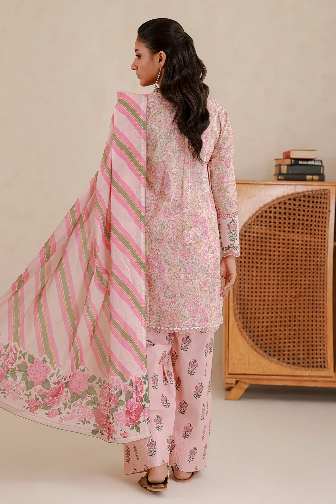 Embroidered Shirt Shalwar Dupatta - 0431 - Image 8