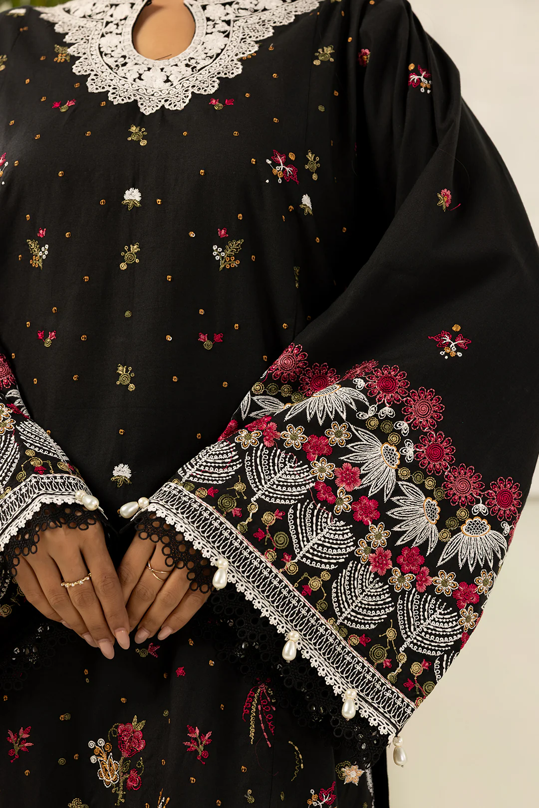 Embroidered Shirt Shalwar Dupatta - 0456 - Image 6