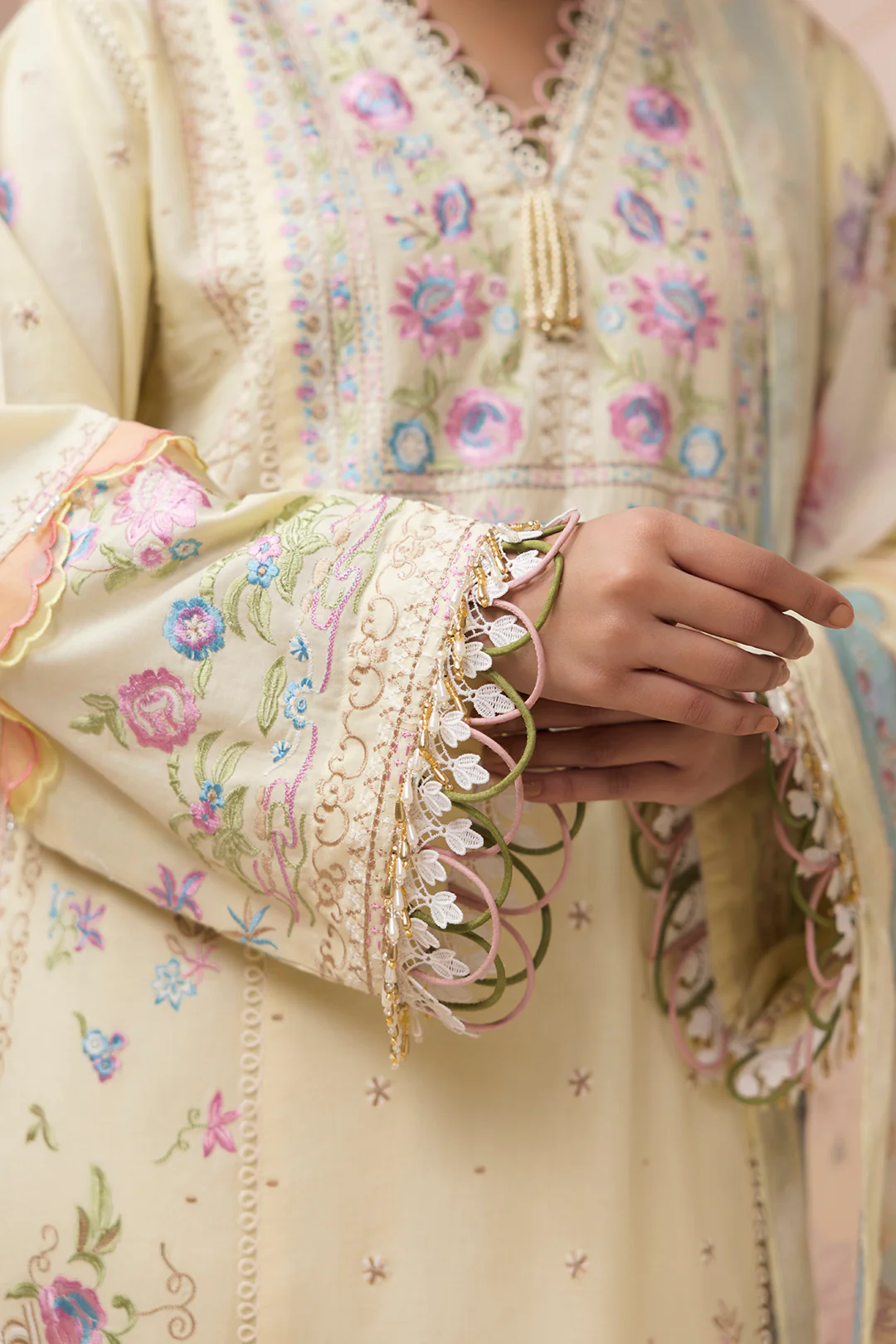 Embroidered Shirt Shalwar Dupatta - 0457 - Image 7