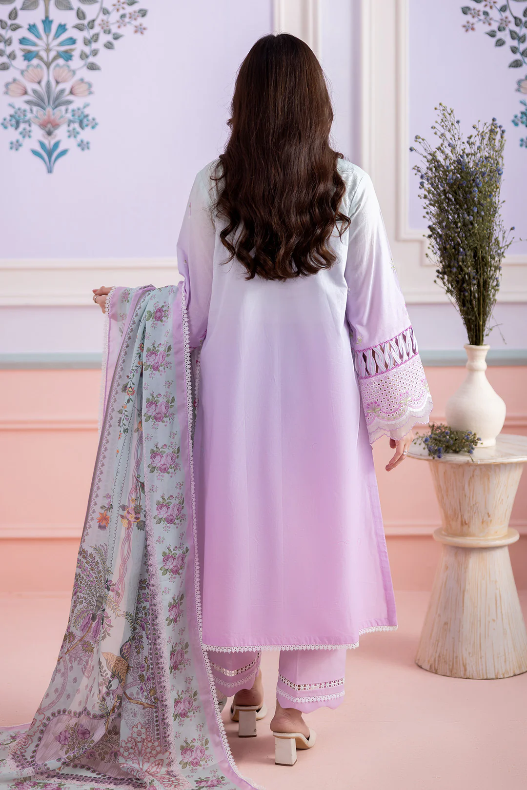 Embroidered Shirt Shalwar Dupatta - 0459 - Image 16