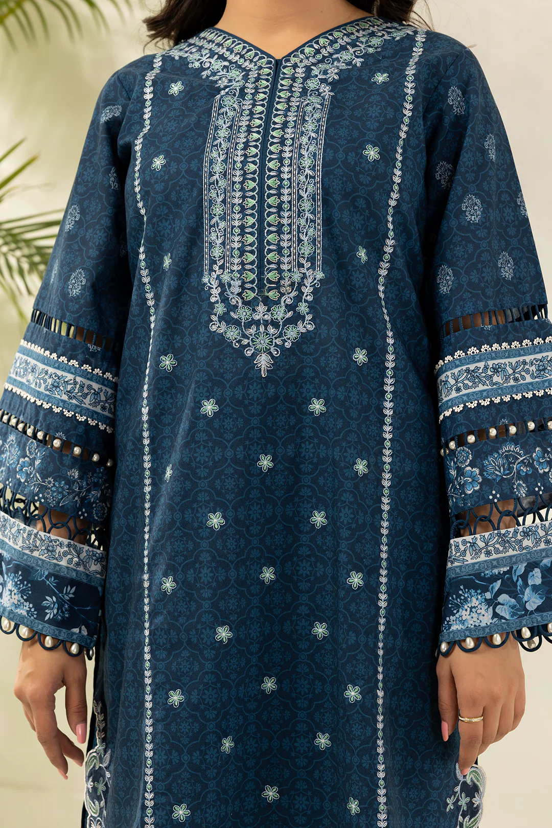 Embroidered Shirt Shalwar Dupatta - 0503 - Image 3