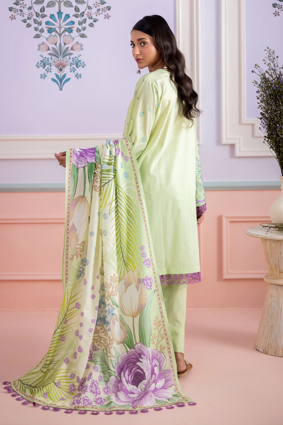 Embroidered Shirt Shalwar Dupatta - 0506 - Image 11