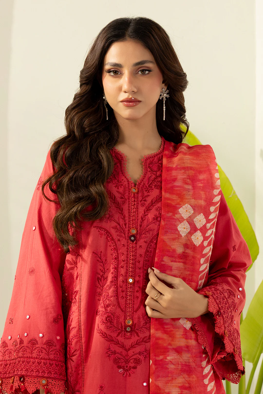 Embroidered Shirt Shalwar Dupatta - 0510