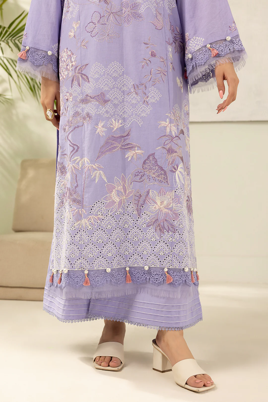 Embroidered Shirt Shalwar Dupatta - 0516 - Image 6