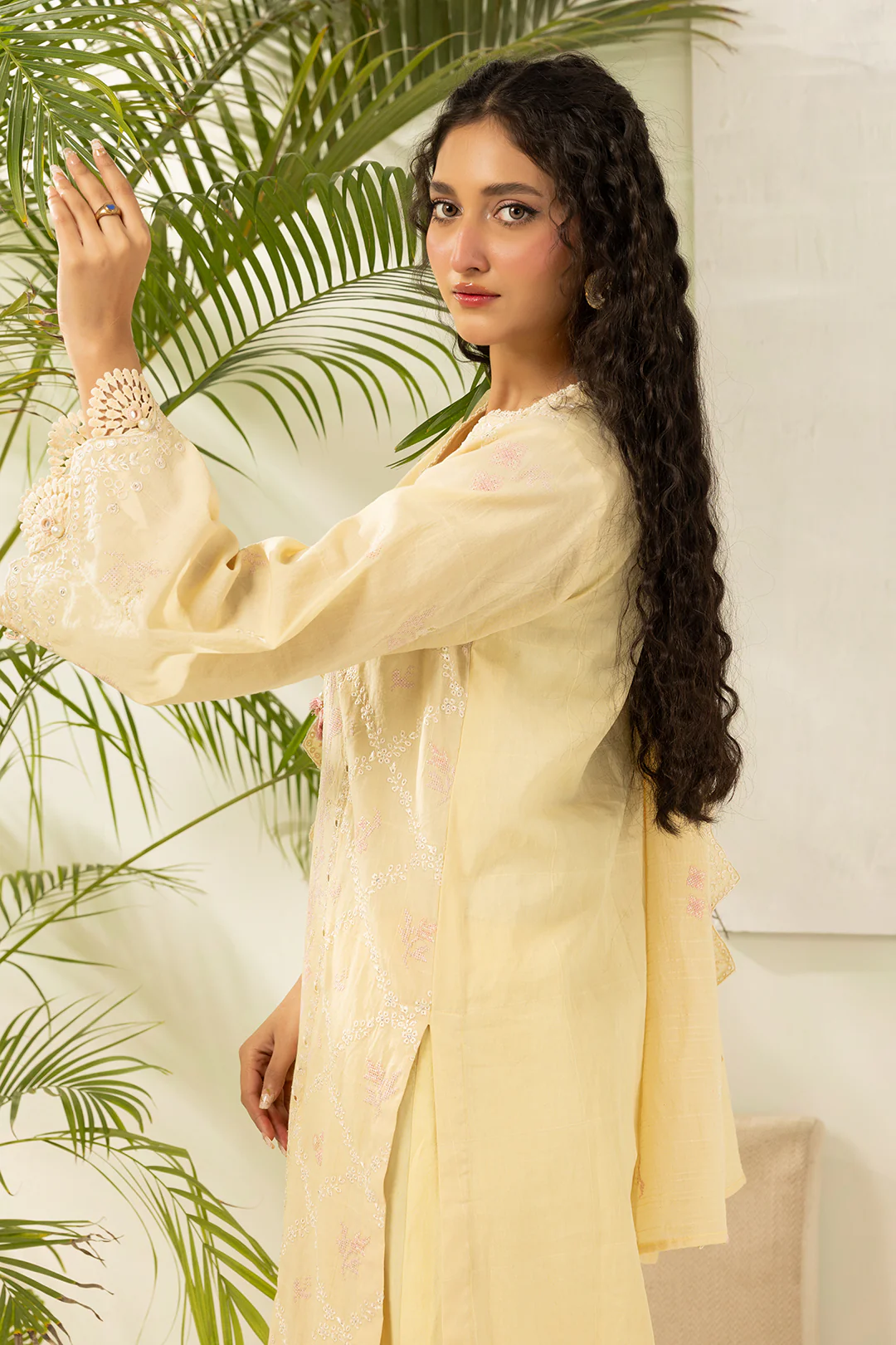 Embroidered Shirt Shalwar Dupatta - 0518 - Image 6