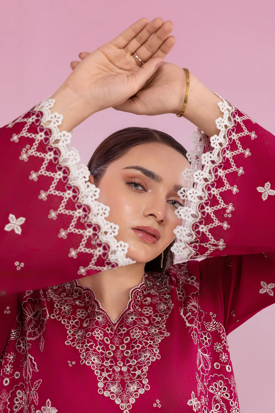 Embroidered Shirt Shalwar Dupatta - 0578 - Image 9