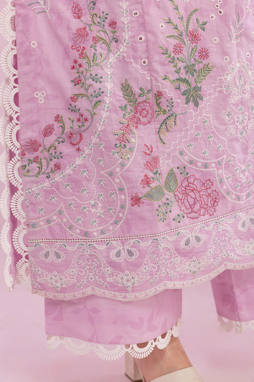 Embroidered Shirt Shalwar Dupatta - 0648 - Image 11
