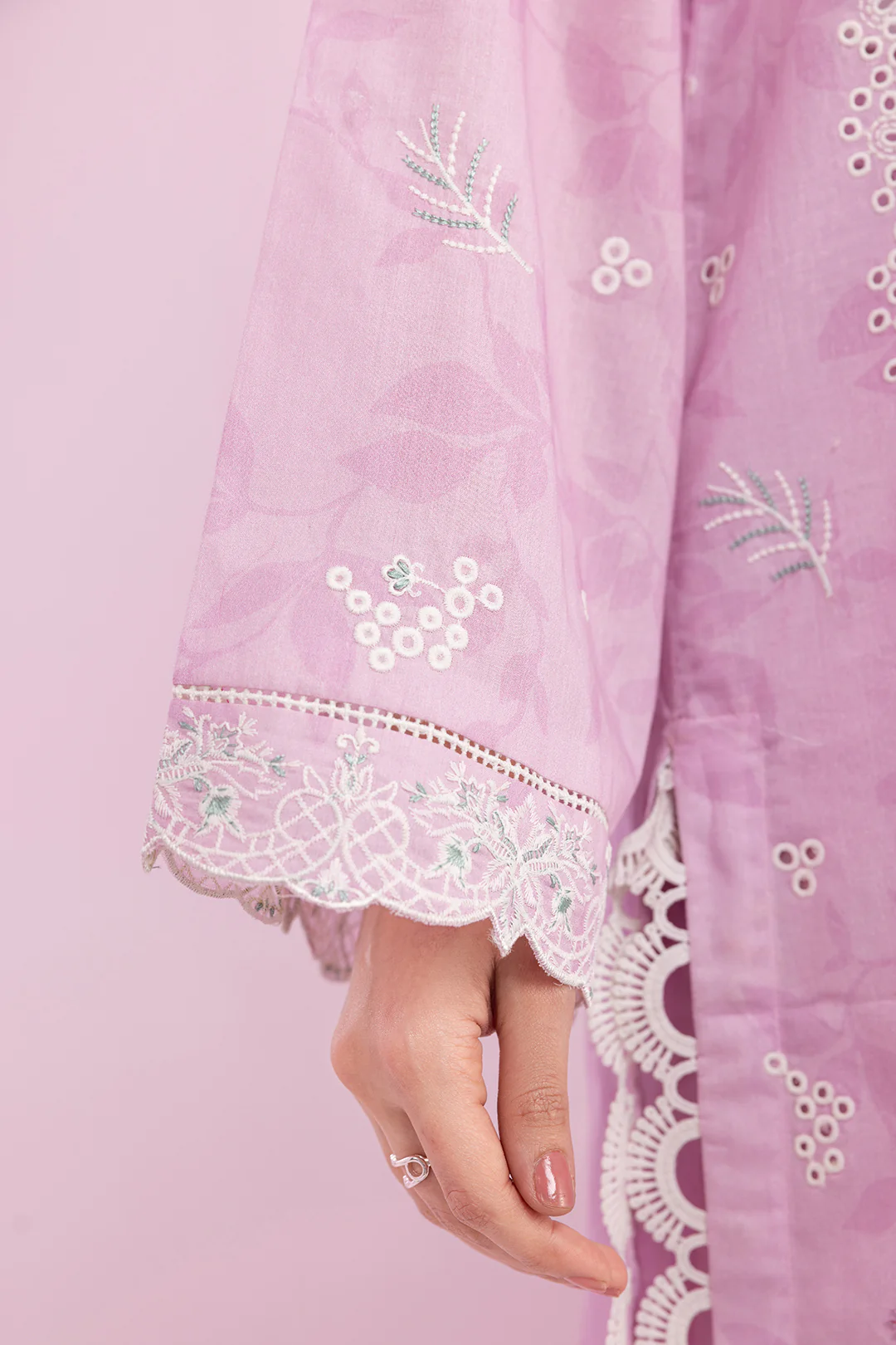 Embroidered Shirt Shalwar Dupatta - 0648 - Image 8