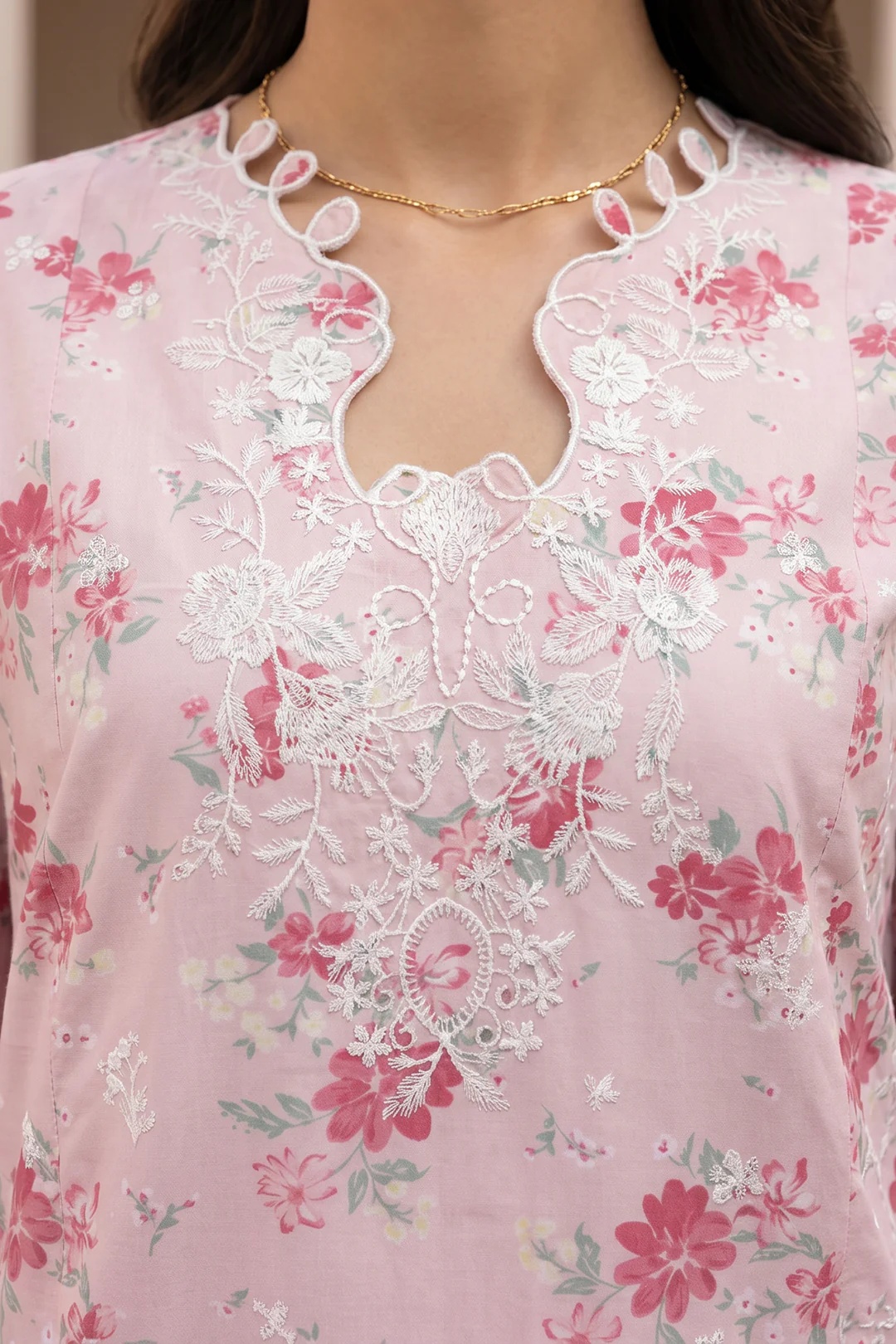Embroidered Shirt Shalwar Dupatta - 1052 - Image 3