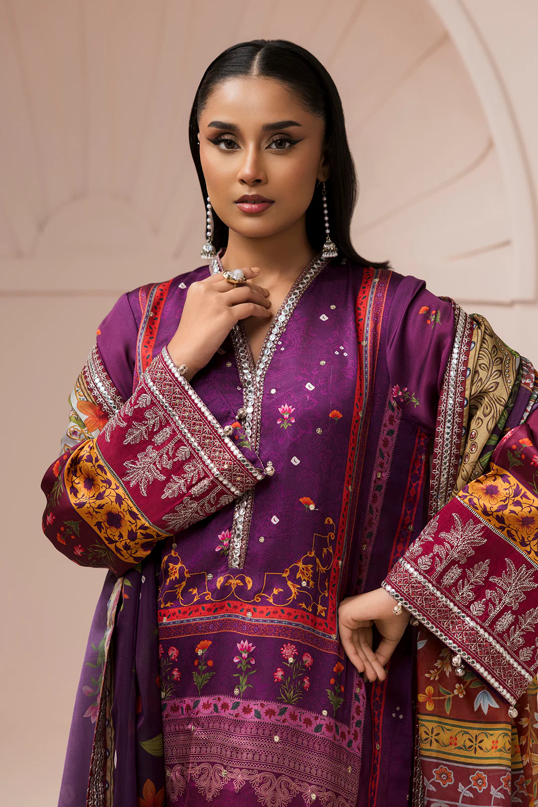 Embroidered Shirt Shalwar Dupatta - 1181