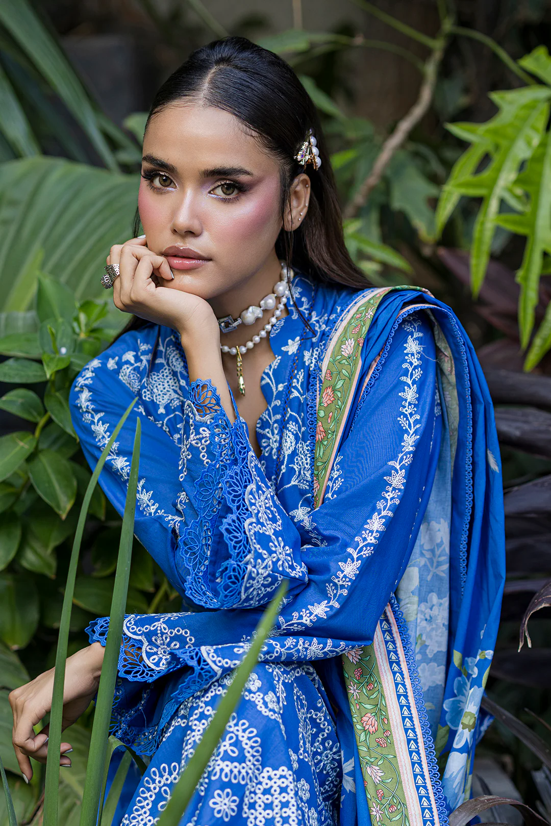 Embroidered Shirt Shalwar Dupatta - 4079 - Image 5