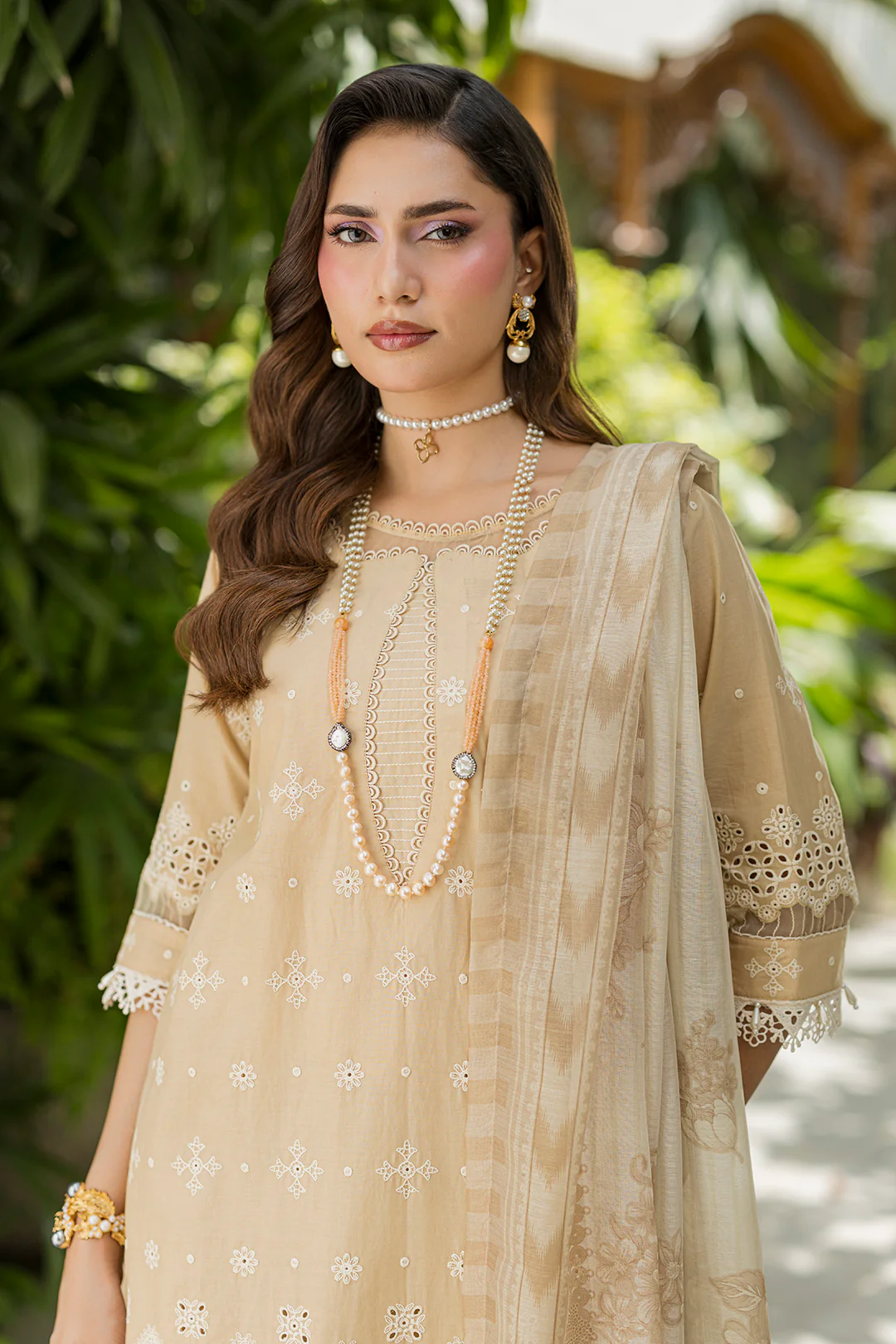 Embroidered Shirt Shalwar Dupatta - 4081 - Image 5