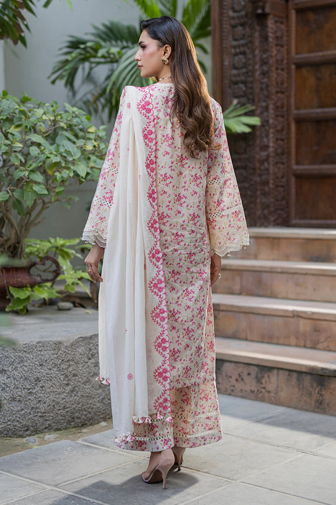 Embroidered Shirt Shalwar Dupatta - 4096 - Image 6