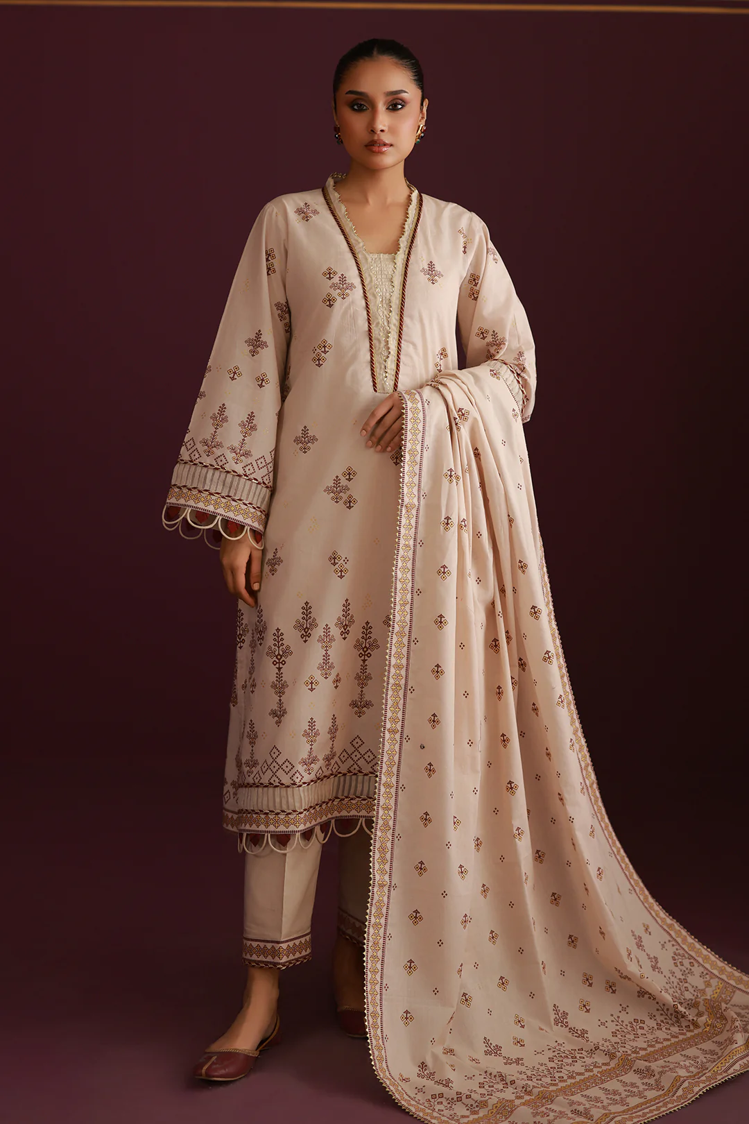 Shirt Shalwar Dupatta - 0562 - Image 3