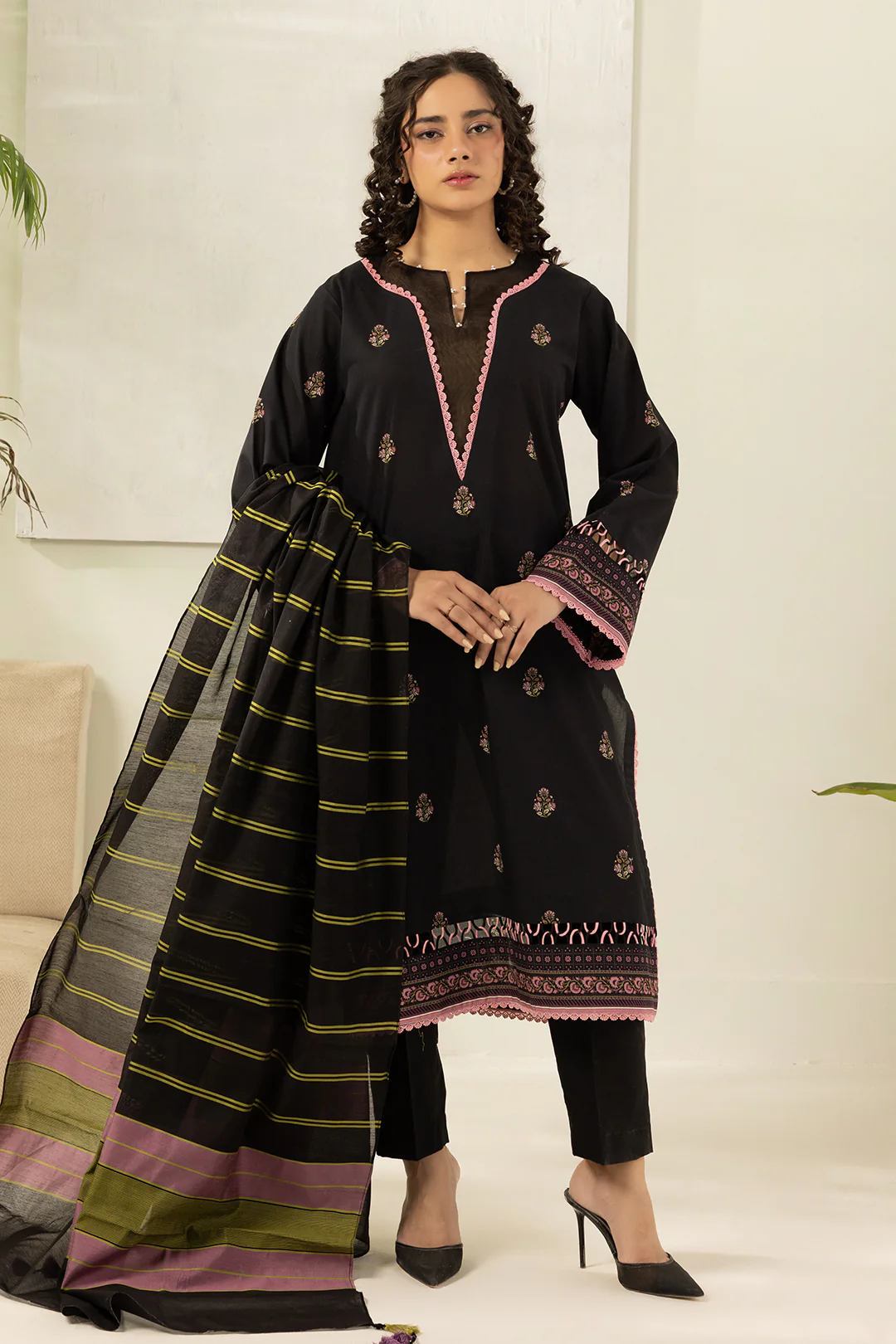 Shirt Shalwar Dupatta - 0566 - Image 5