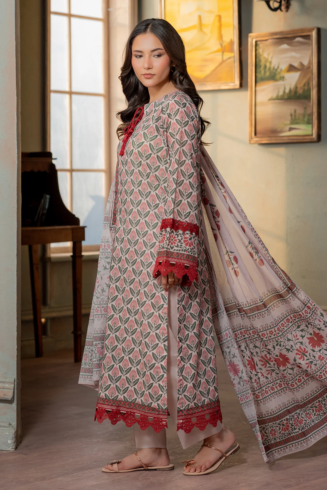 Shirt Shalwar Dupatta - 0619 - Image 9