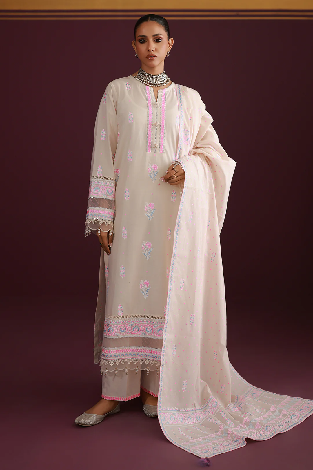 Shirt Shalwar Dupatta - 0634 - Image 3