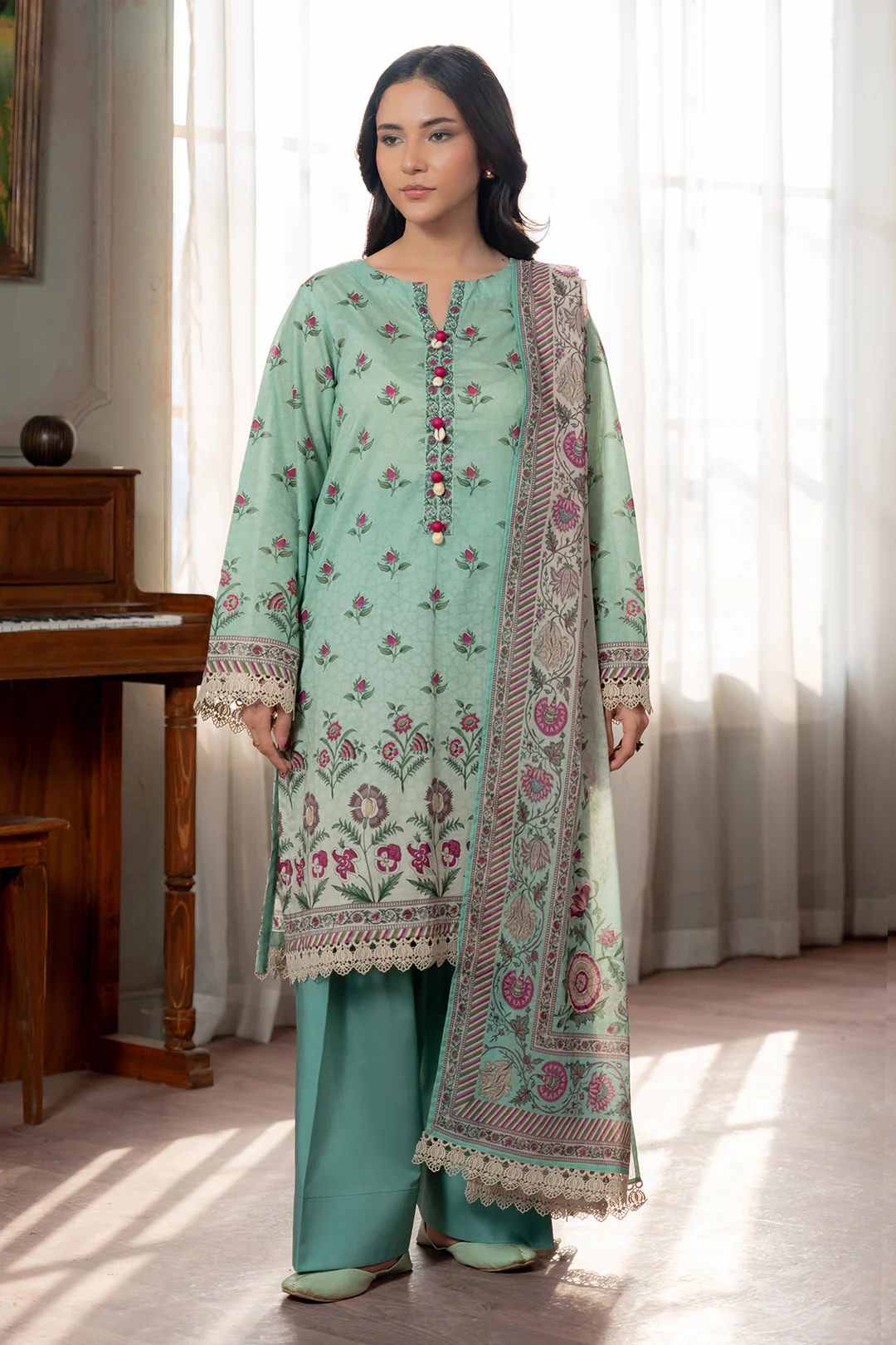 Shirt Shalwar Dupatta - 0684 - Image 4