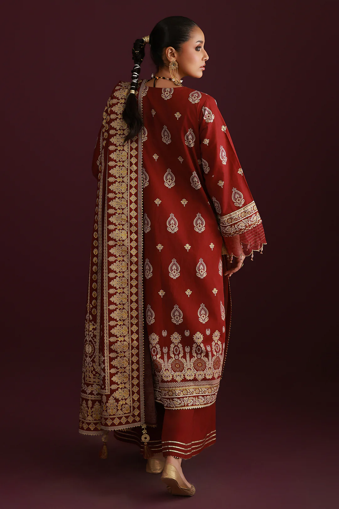 Shirt Shalwar Dupatta - 0704 - Image 10