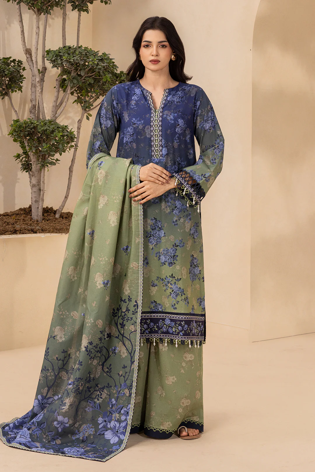 Shirt Shalwar Dupatta - 0766 - Image 3