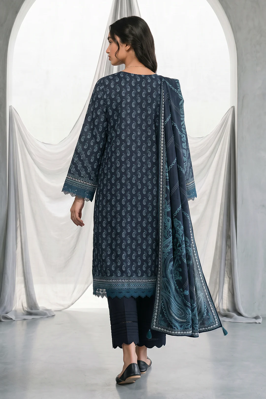 Shirt Shalwar Dupatta - 1077 - Image 7