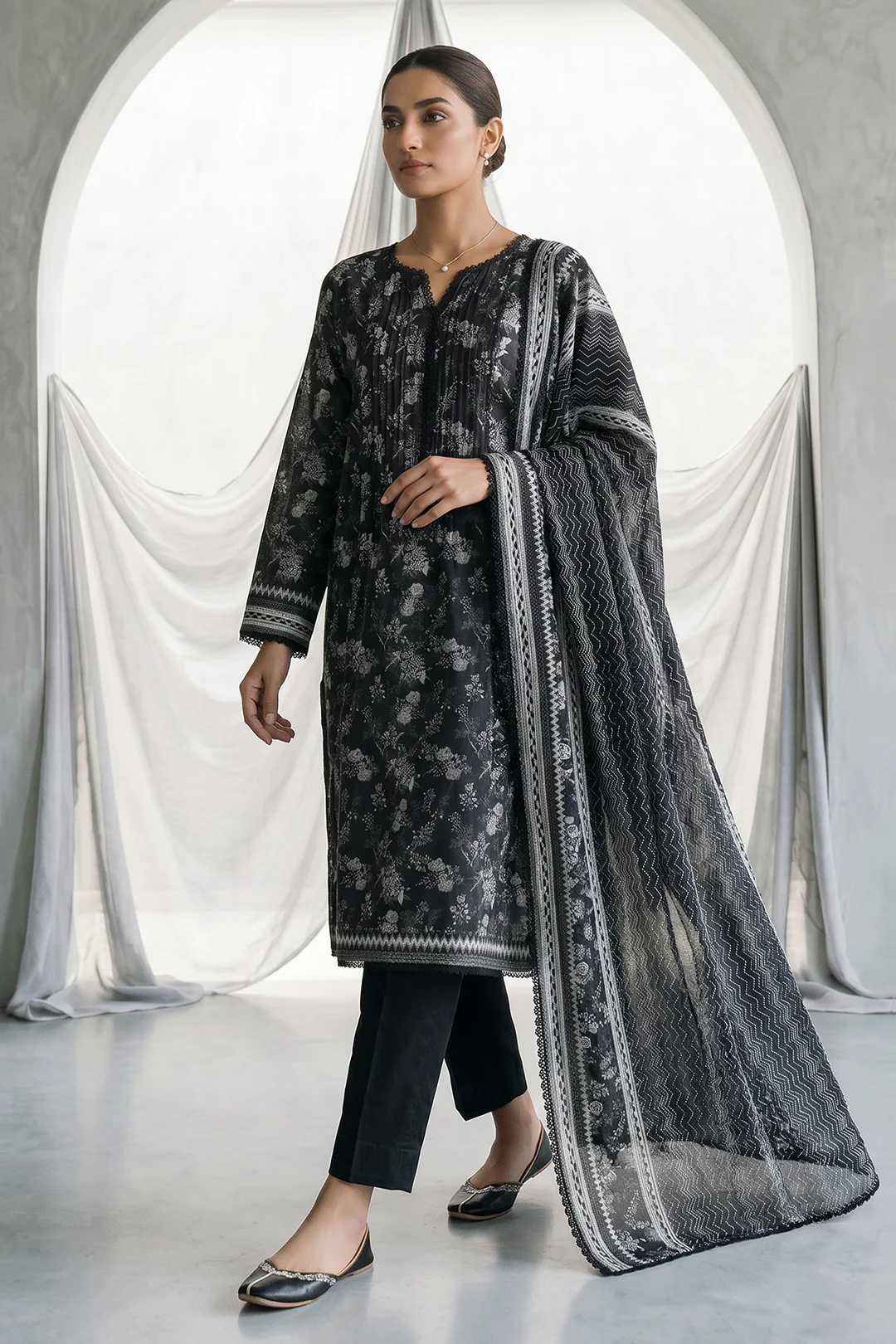 Shirt Shalwar Dupatta - 1080 - Image 3