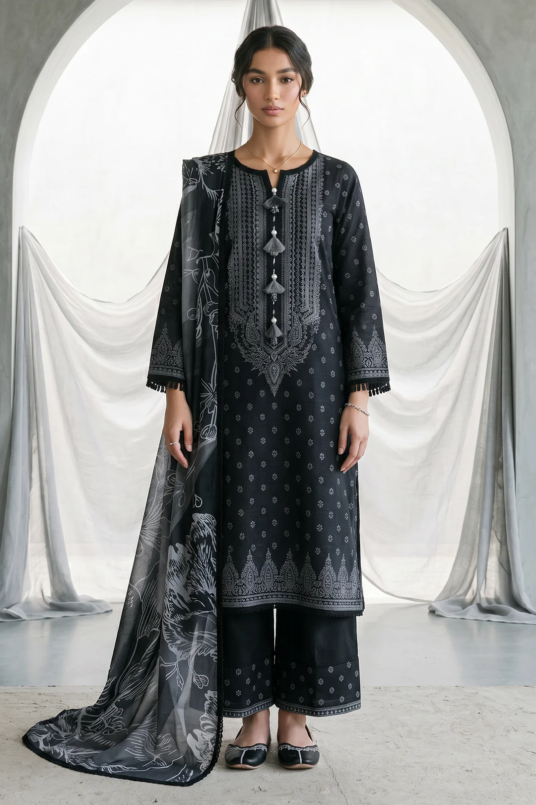 Shirt Shalwar Dupatta - 1091