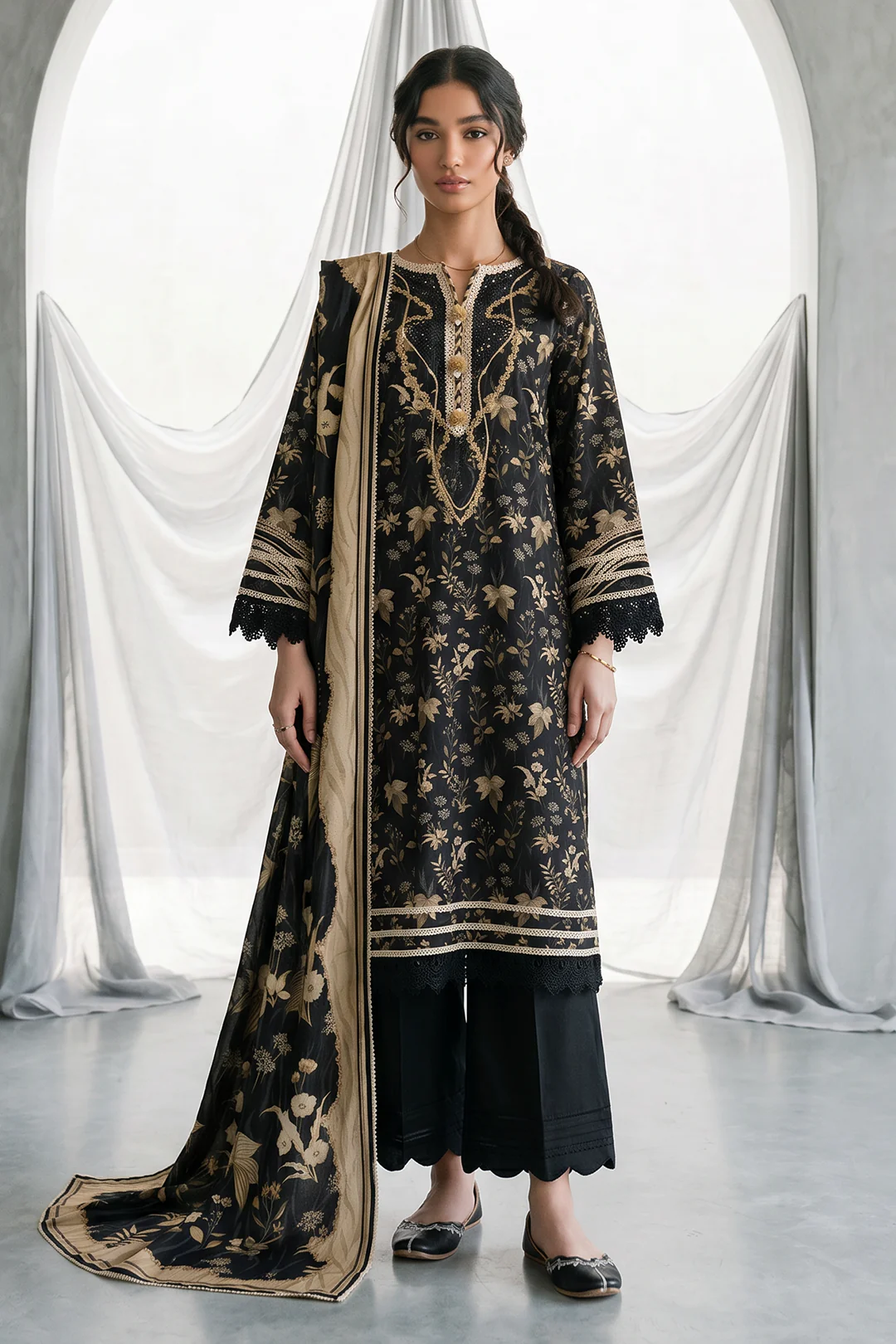 Shirt Shalwar Dupatta - 1135 - Image 3