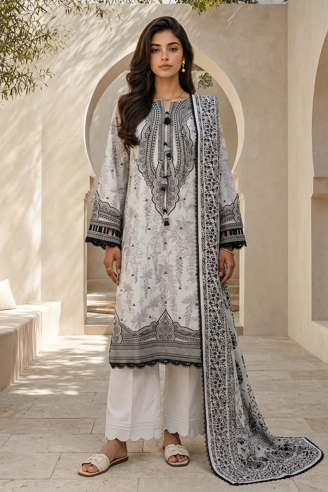Shirt Shalwar Dupatta - 8039