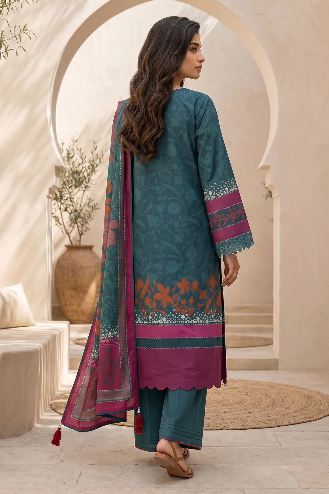 Shirt Shalwar Dupatta - 8040 - Image 6