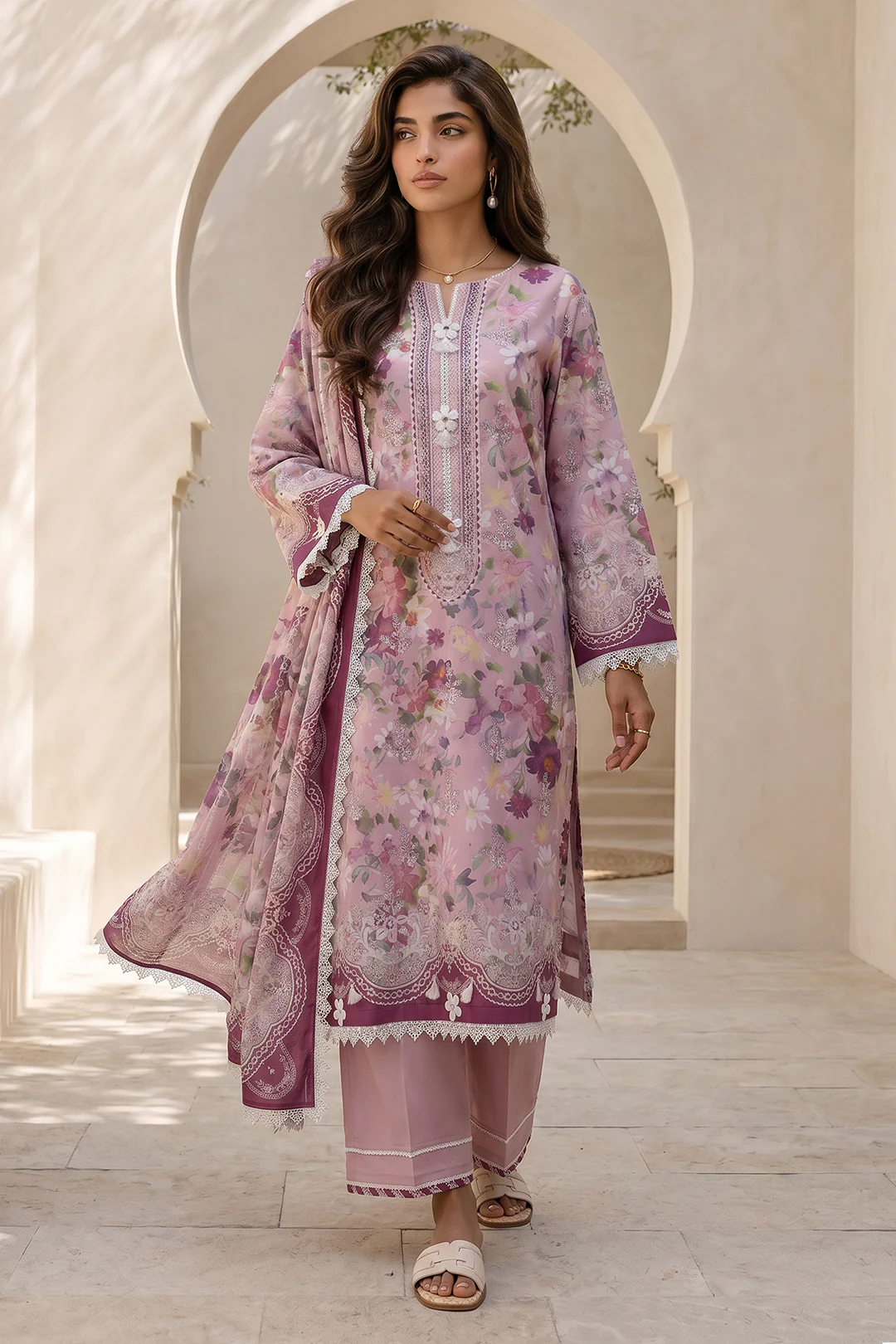 Shirt Shalwar Dupatta - 8041 - Image 3
