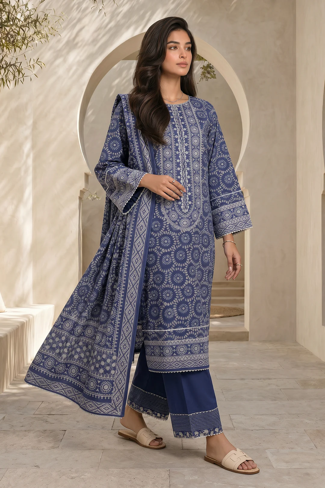 Shirt Shalwar Dupatta - 8043 - Image 3