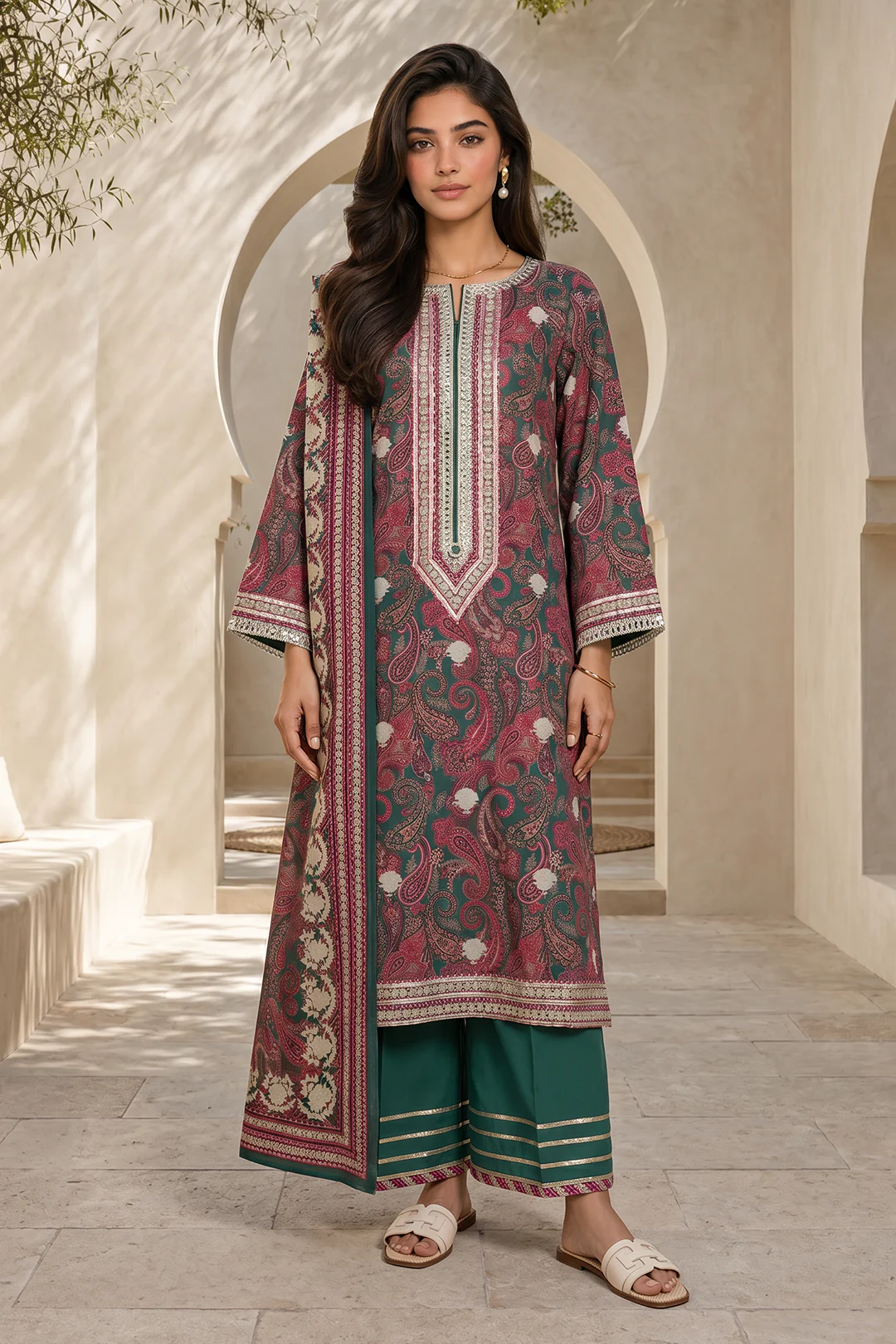 Shirt Shalwar Dupatta - 8044