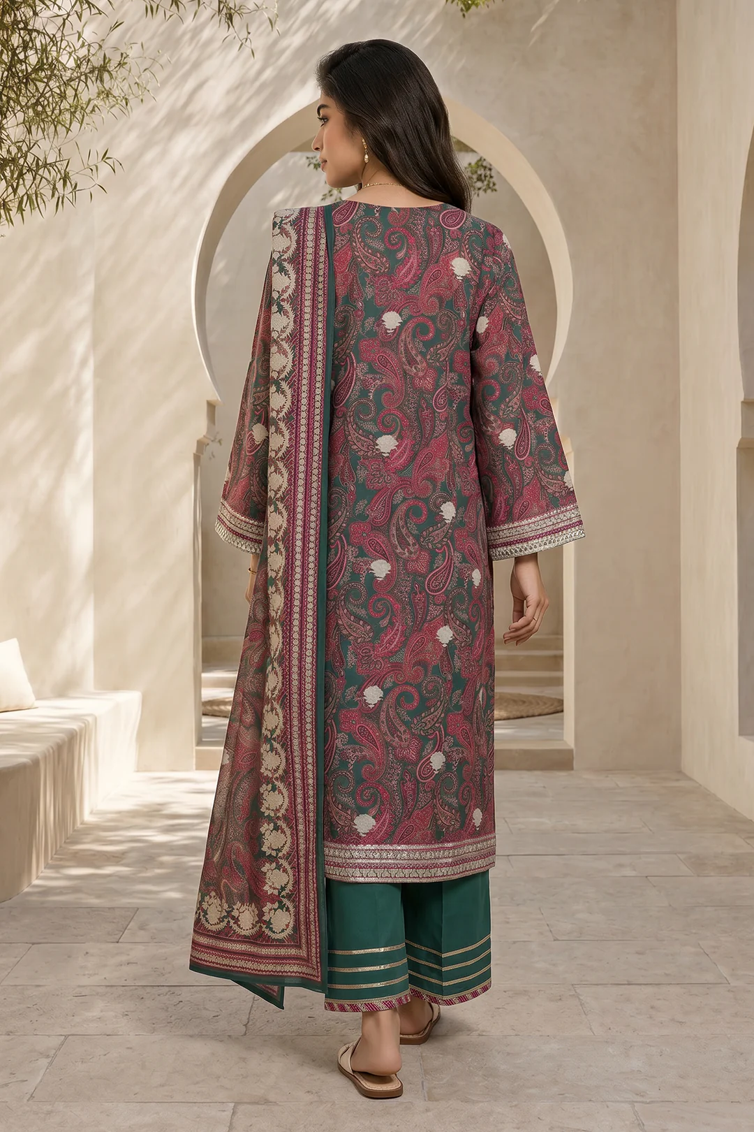 Shirt Shalwar Dupatta - 8044 - Image 6