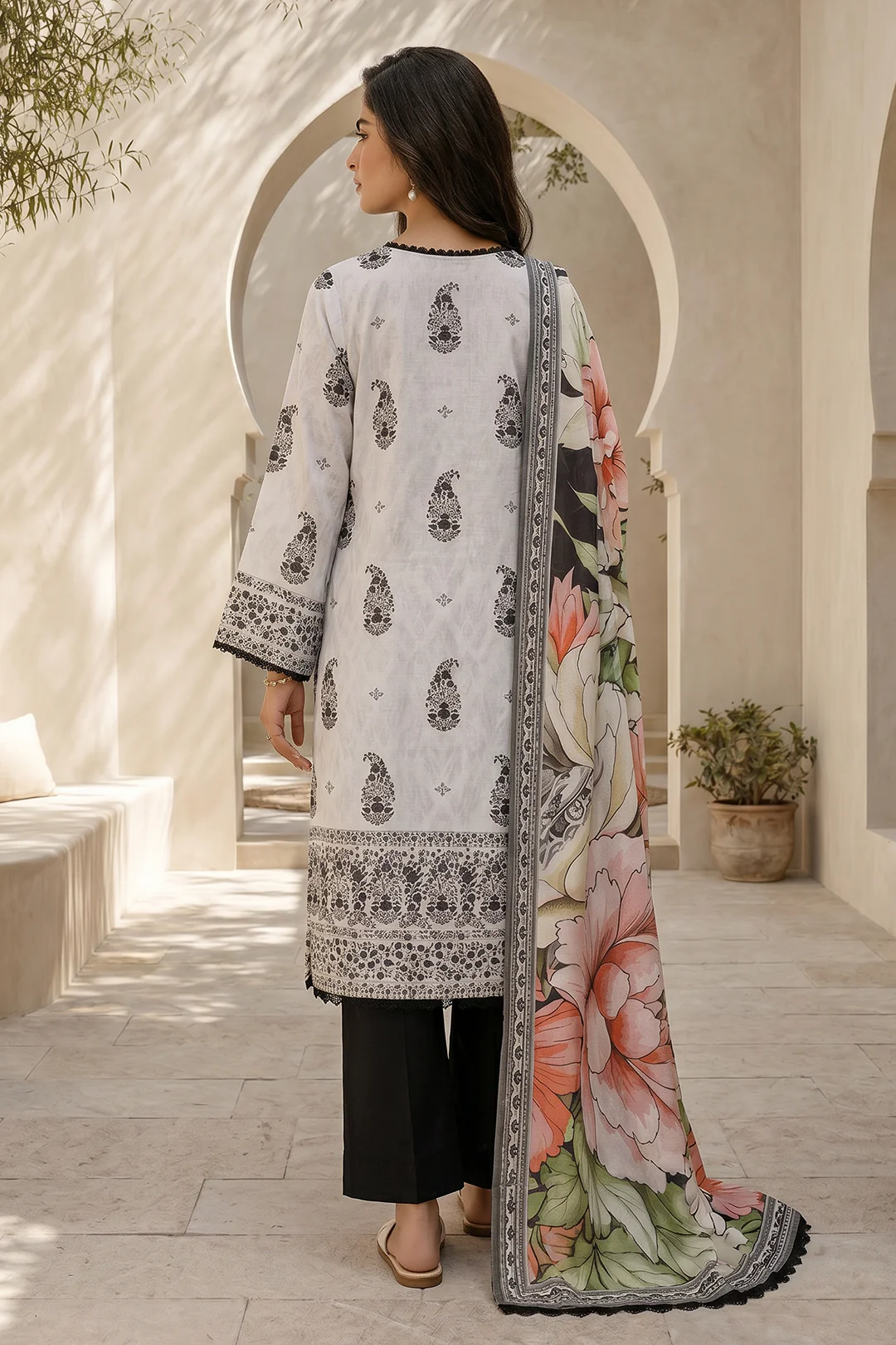 Shirt Shalwar Dupatta - 8045 - Image 6